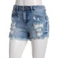 Juniors Madden Girl Super High Rise Destructed Fray Denim Shorts - image 1