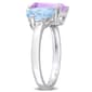 Gemstones Classics™ Sky Blue Topaz/Pink Amethyst Toi et Moi Ring - image 4