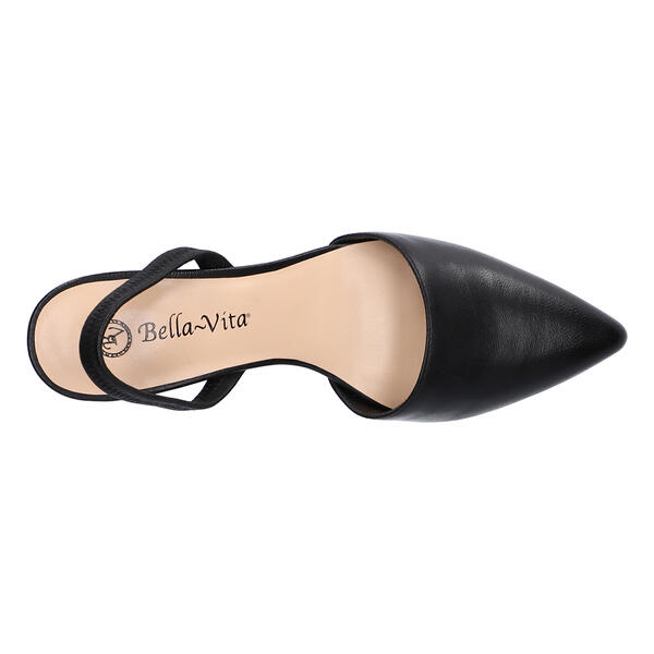 Womens Bella Vita Sarah Leather Slingback Heels