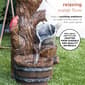 Alpine Cardinal Birdhouse Cascading Barrel Fountain - image 6