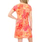 Petite MSK Short Sleeve Floral Grommet Trim A-Line Dress - image 2