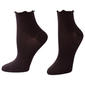 Womens HUE Lettuce Edge Anklet Socks - image 1