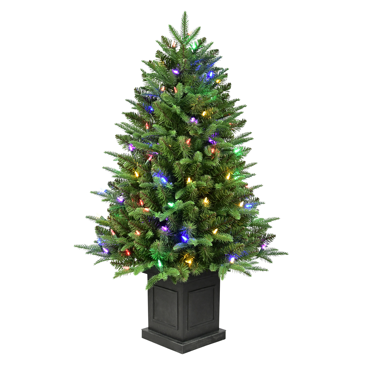 Puleo International Multi-Color LED Fraser Fir Christmas Tree