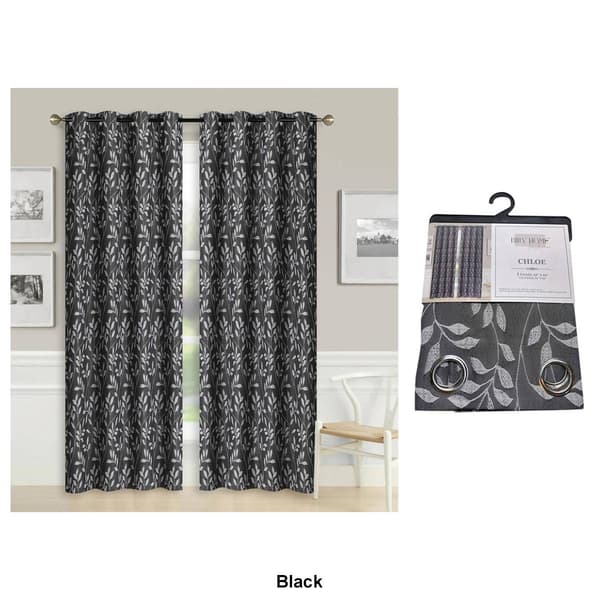 1pc. Raised Jacquard Grommet Panel Curtain