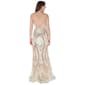Juniors Crystal Doll Sequin Slim Sheath Dress with Slit - image 4