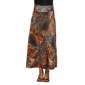 Plus Size Maternity 24/7 Comfort Apparel Patchwork Maxi Skirt - image 1