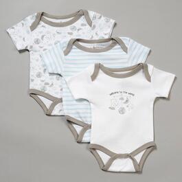 Baby Boy &#40;NB-9M&#41; Tales & Stories 3pk. Welcome to World Bodysuits