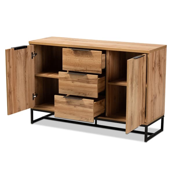 Baxton Studio Reid Modern 2 Drawer Sideboard Buffet