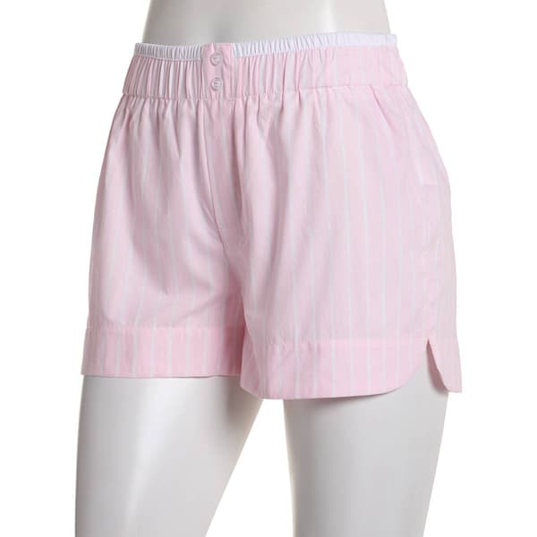 Juniors Derek Heart Poplin Peek-A-Boo Boxer Shorts