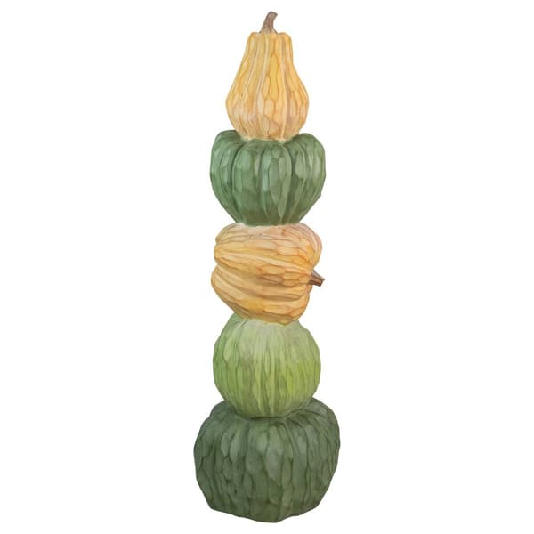 Northlight Seasonal 42.5in. Five Tiered Stacked Pumpkins Décor