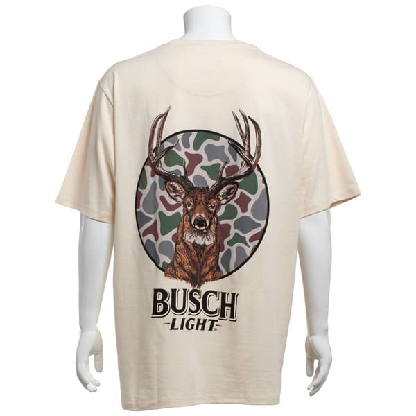 Mens Big & Tall Buckhorn River Busch Light® Short Sleeve Tee