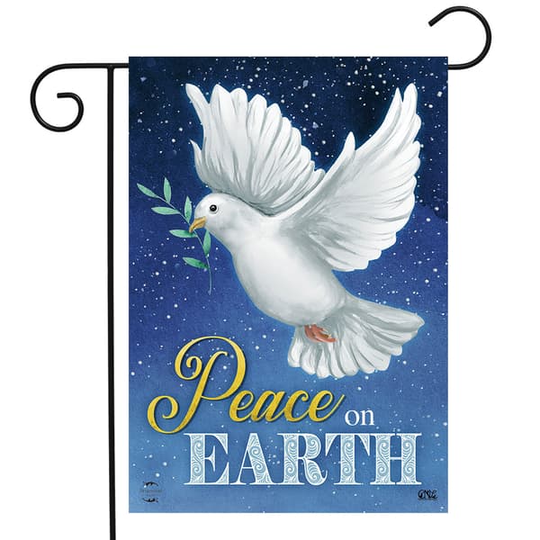Briarwood Lane Peace on Earth Garden Flag - image 
