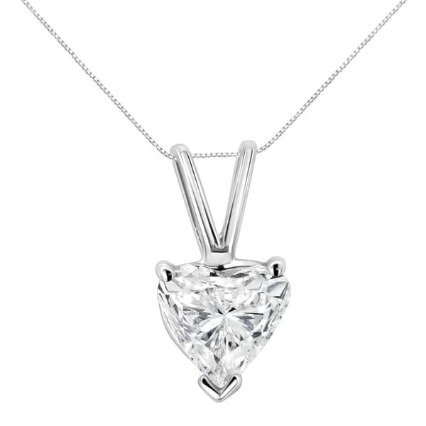 Haus of Brilliance 1/2ctw. Lab Grown Diamond Heart Pendant