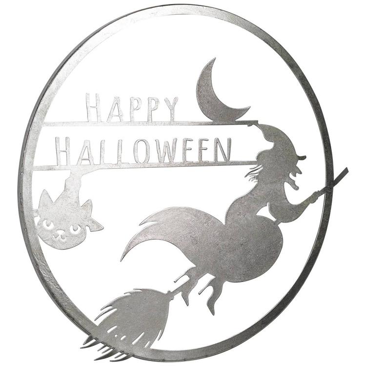 Northlight Seasonal 17in. Flying Witch Happy Halloween Wall Sign