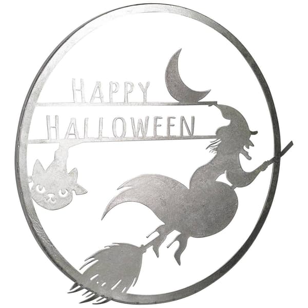 Northlight Seasonal 17in. Flying Witch Happy Halloween Wall Sign