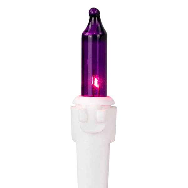 Northlight Seasonal 7ft. Purple Christmas Lights - White Wire
