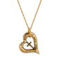 Symbols of Faith Gold-Tone Heartfelt Blessings Cross Necklace - image 1