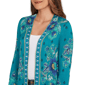 Petite Ruby Rd. Fall Flair Floral Embroidery Open Front Cardigan - image 5