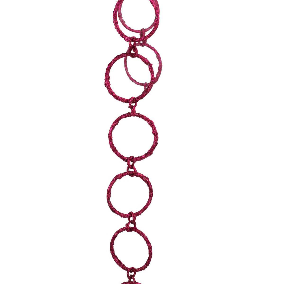 Allstate 5ft. Pretty In Pink Christmas Garland