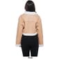 Juniors Love Tree Cropped Sherpa Trim Faux Suede Jacket - image 2