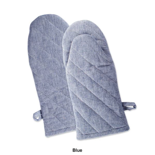 DII® Solid Chambray Oven Mitt Set Of 2
