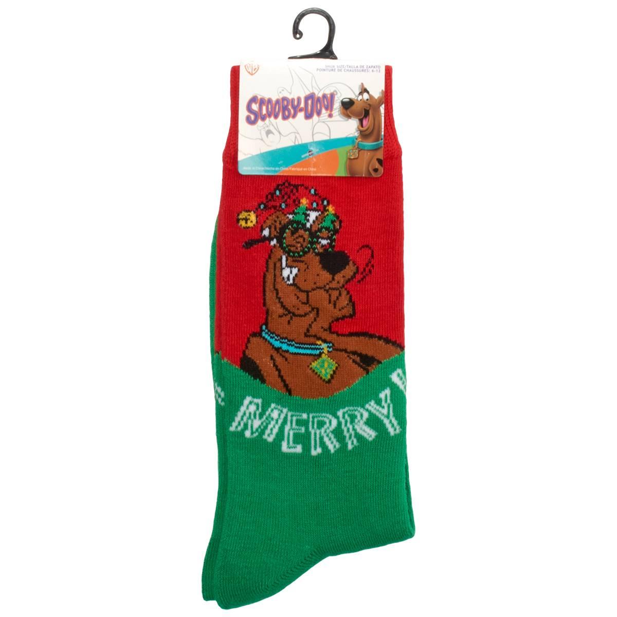 Mens Centric Brands Scooby-Doo!(tm) Merry Crew Socks