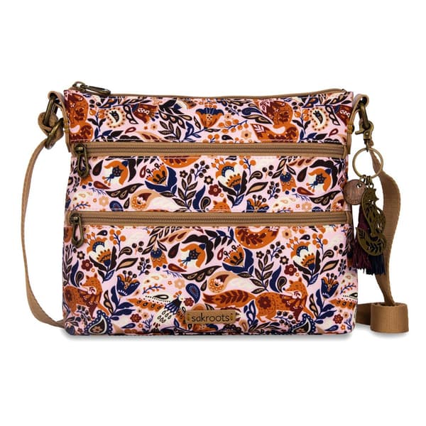 Sakroots Basic Nylon Crossbody - Autumn Enchanted Forest