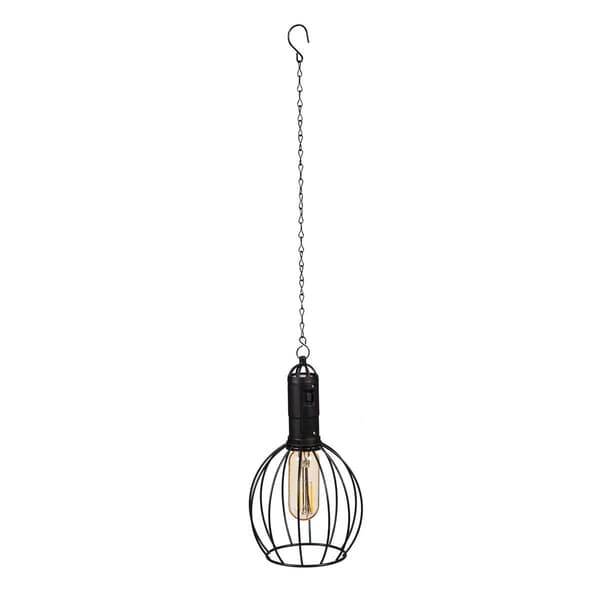 Evergreen 19.6in. Solar Hanging LED Lantern - image 