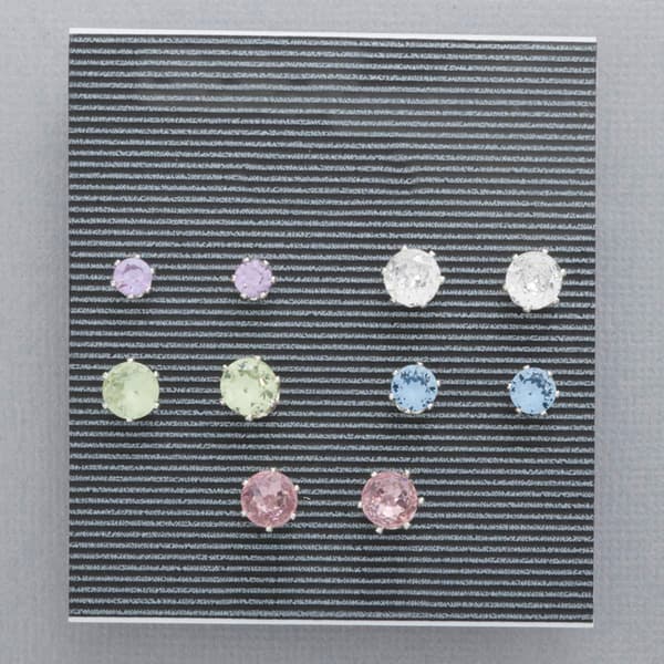 Design Collection 5pk. Multi Color Round Earrings - image 