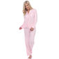 Womens White Mark Dotted Long Sleeve Pajama Set - image 4