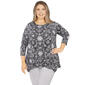 Plus Size Ruby Rd. Must Haves II Tie Dye Kaleidoscope Top - image 1