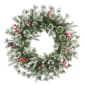 Puleo International 24in. Pre-Lit Artificial Decorated Wreath - image 1