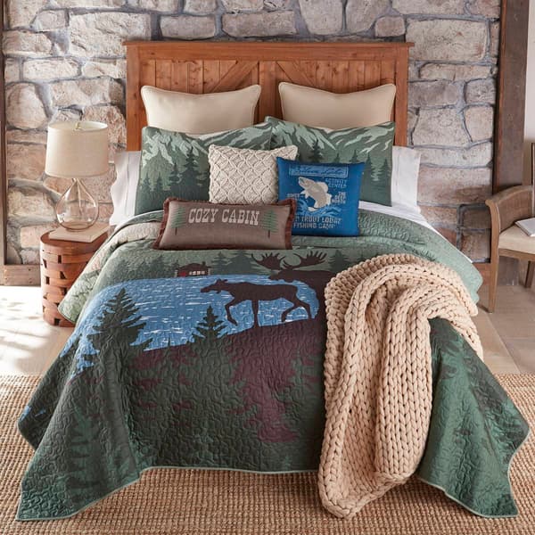 Donna Sharp Your Lifestyle Moose Retreat 3pc. Quilt Set