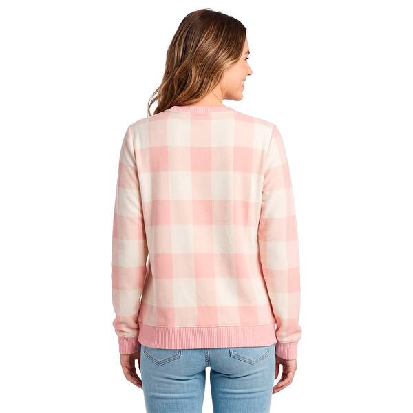 Womens Emily Daniels Long Sleeve Pullover Hacci Sweater - Pink