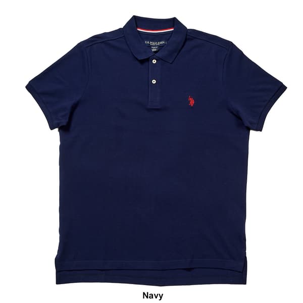 Mens U.S. Polo Assn.&#174; Solid Slim Fit Pique Polo