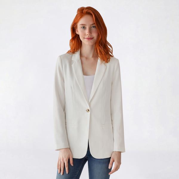 Juniors Love Tree Vertigo 1 Button Oversized Blazer - image 