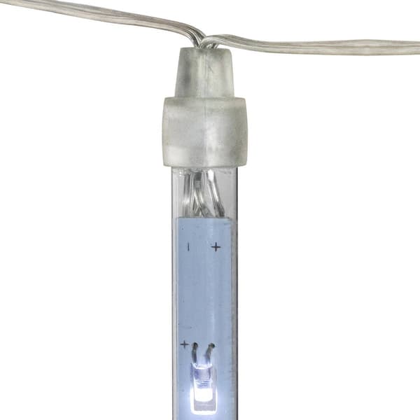 Northlight 10ct. White LED Snowfall Icicle Christmas Tube Lights