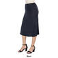 Womens 24/7 Comfort Apparel A-Line Knee Length Skirt - image 3