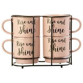 Azzure Stackable Rise and Shine Mugs - Set of 4