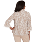 Womens Alfred Dunner Urban Legend Chevron Two In One Blouse - image 2
