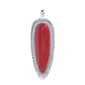 Wearable Art Silver-Tone & Red Arrowhead Enhancer Pendant - image 1