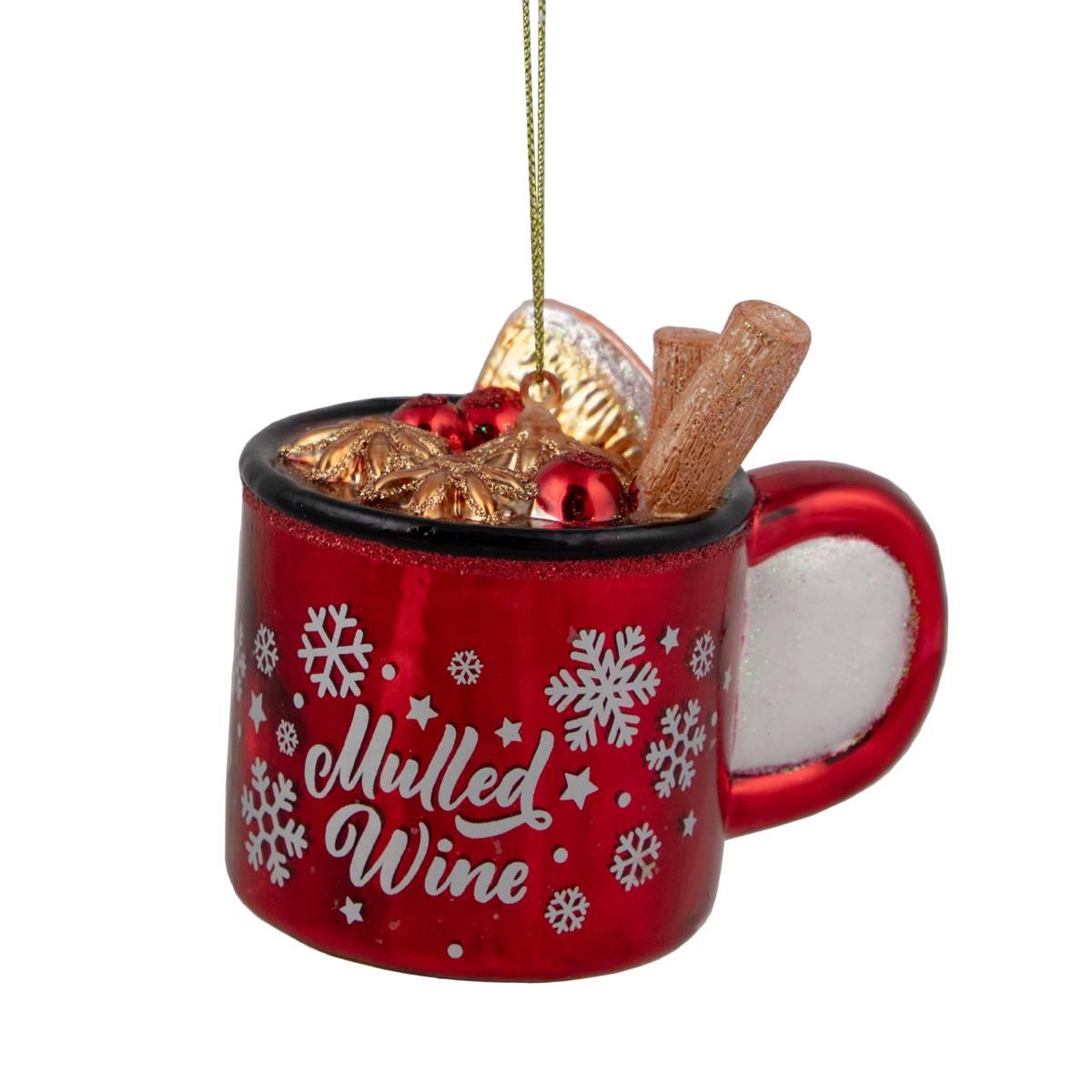 Northlight Seasonal 3.75in. Mulled Wine Glass Christmas...