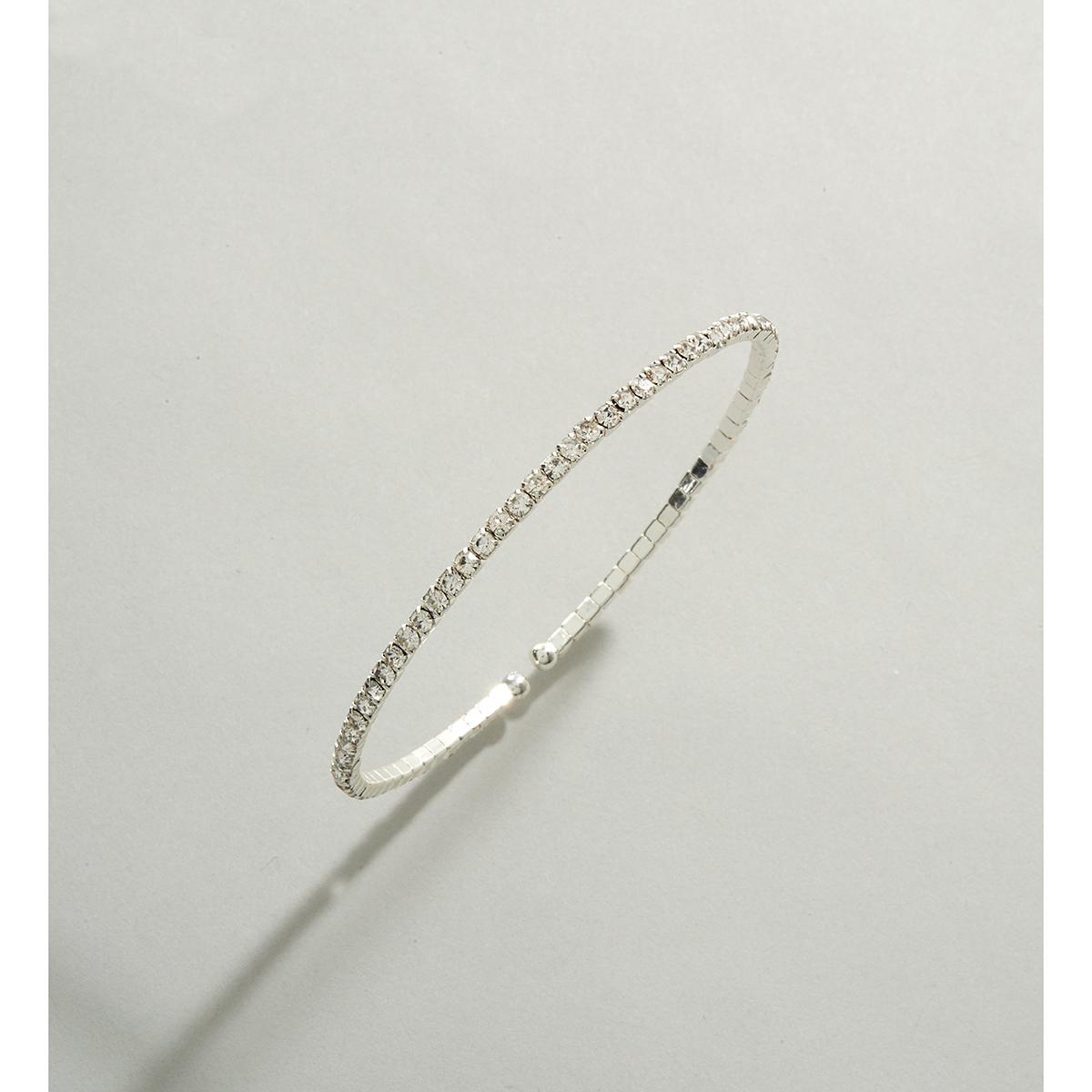 Rosa Rhinestones Single Row Rhinestone Bracelet