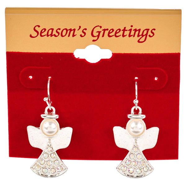 Holiday Angel Drop Earrings - image 