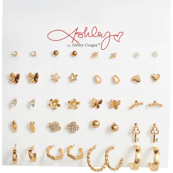 Ashley Earrings w/ Stones/Pearls/Butterflies/Hearts/Flowers/Stars - image 