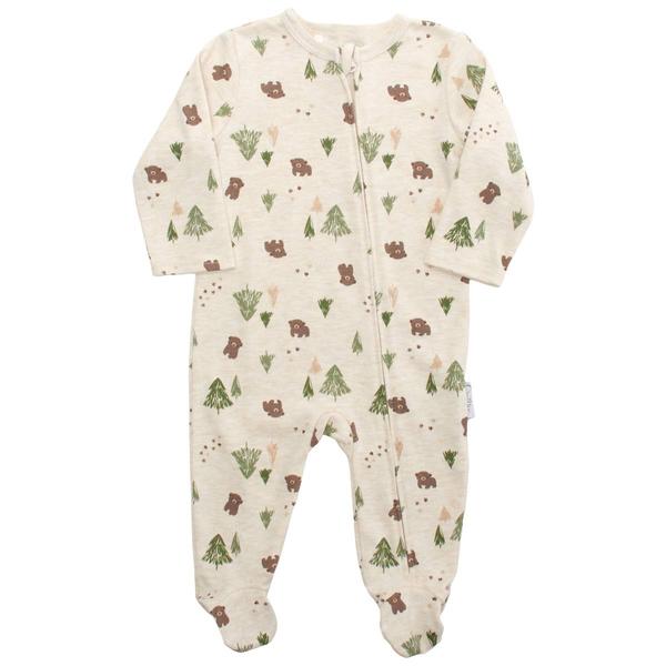 Baby Boy (NB-9M) Quiltex Forest Basic Sleep N Play Sleeper - image 
