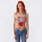 Juniors Madden Girl Scarf Hanky Top w/ Smock Back - image 1