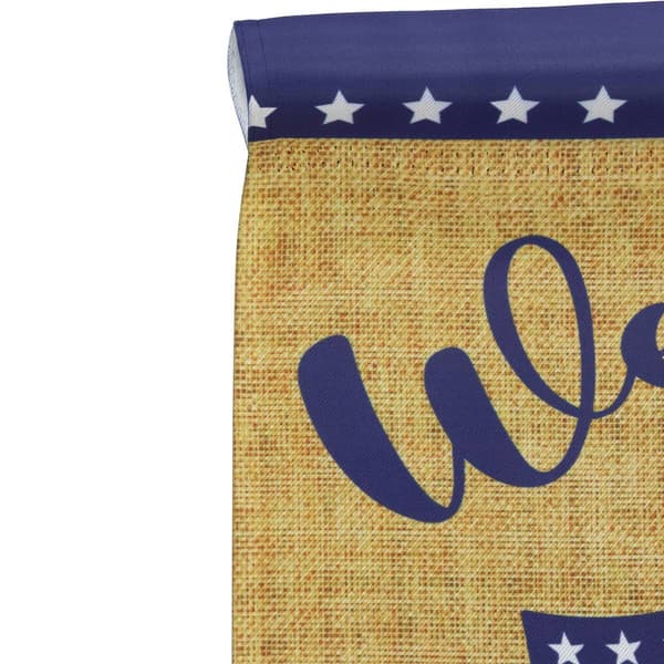 Northlight Seasonal "Welcome" Patriotic Mason Jars Garden Flag