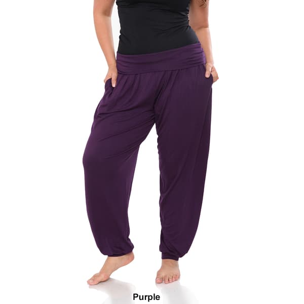 Plus Size White Mark Comfortable Solid Harem Pants