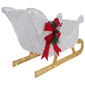 Northlight LED Glittery White Sleigh Outdoor Christmas Décor - image 6